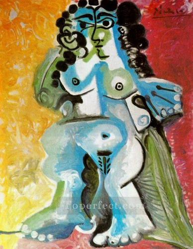 女性の尻 1965 年の抽象的なヌード油絵